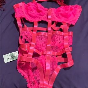 Neon Pink Lingerie